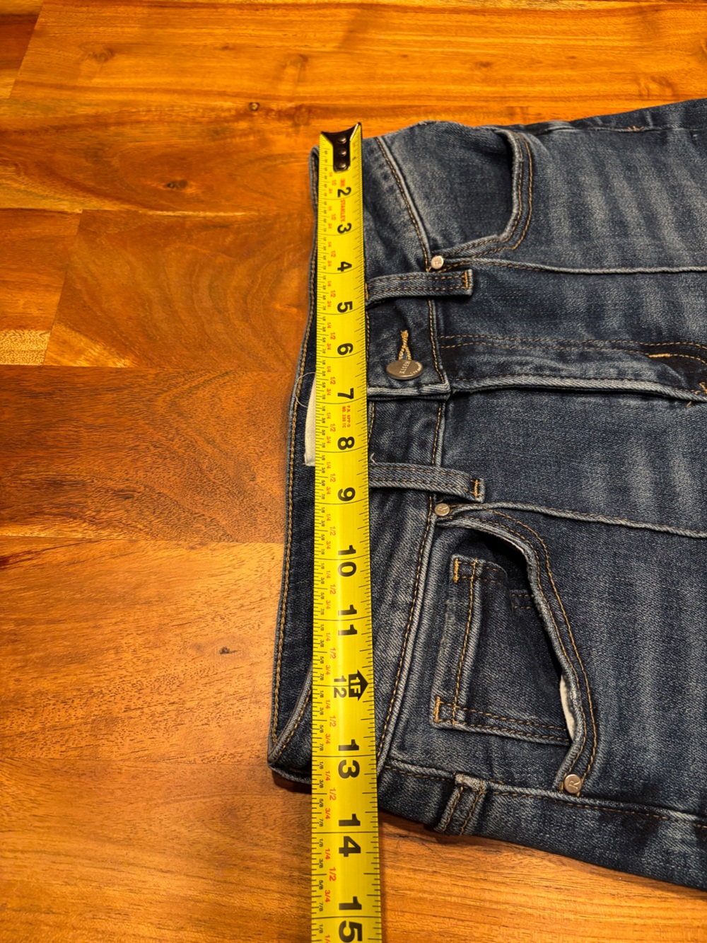 RISEN Seamed High Rise Wide Leg Jeans - Size 27 - Picture 5 of 7